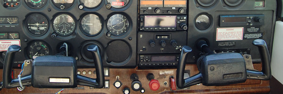 Cessna cockpit controls